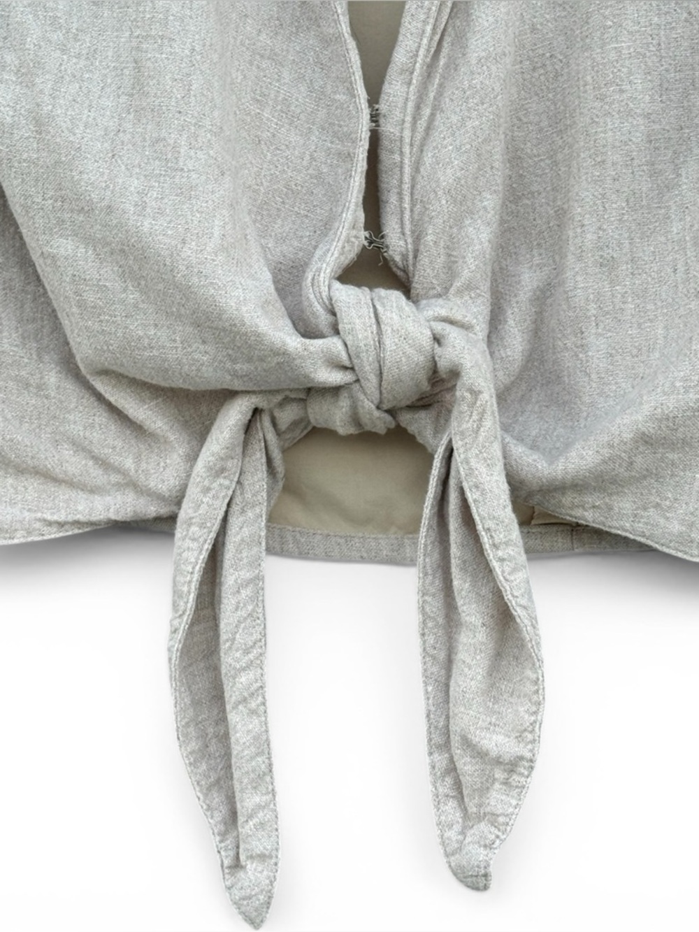 A&F | Linen Crop Top - Picture 3 of 7